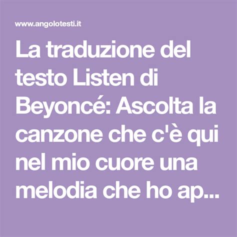 traduzione di listen